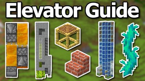 how to make a n elevator in minecraft